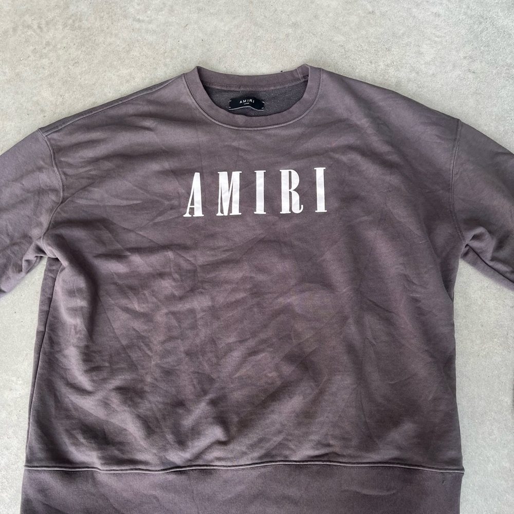 AMIRI Brown Core Logo Sweatshirt Size Large